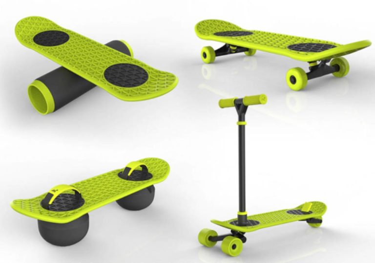 MorfBoard Das 4in1Skateboard Mini Skateboard